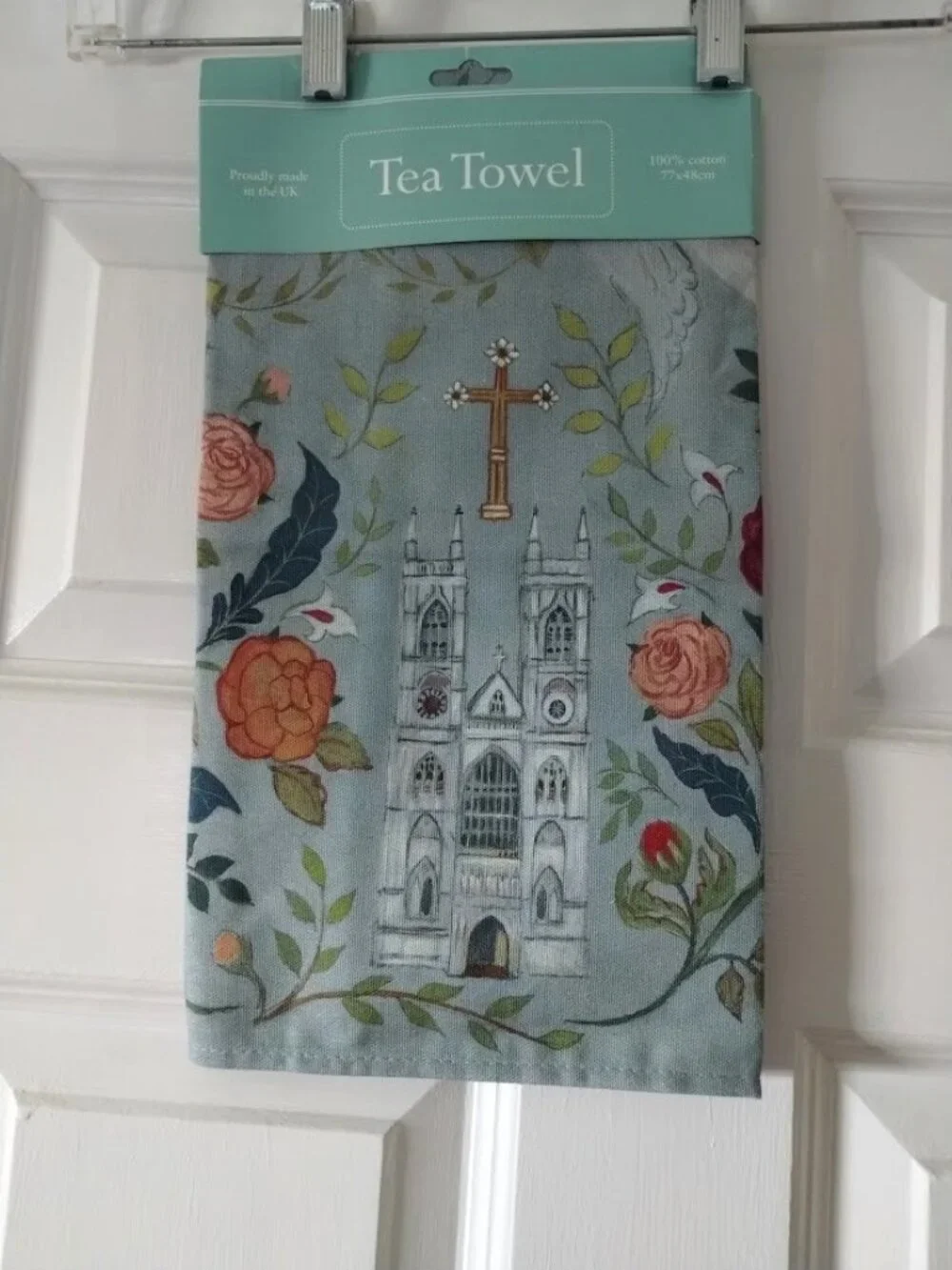 Tea Towel Westminster Abbey 100% Cotton 30”x19” Rah Rivers